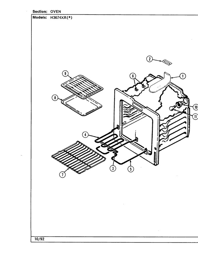 Diagram for H3674XRW