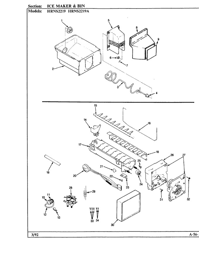 Diagram for HRNS2219A (BOM: BP32A)