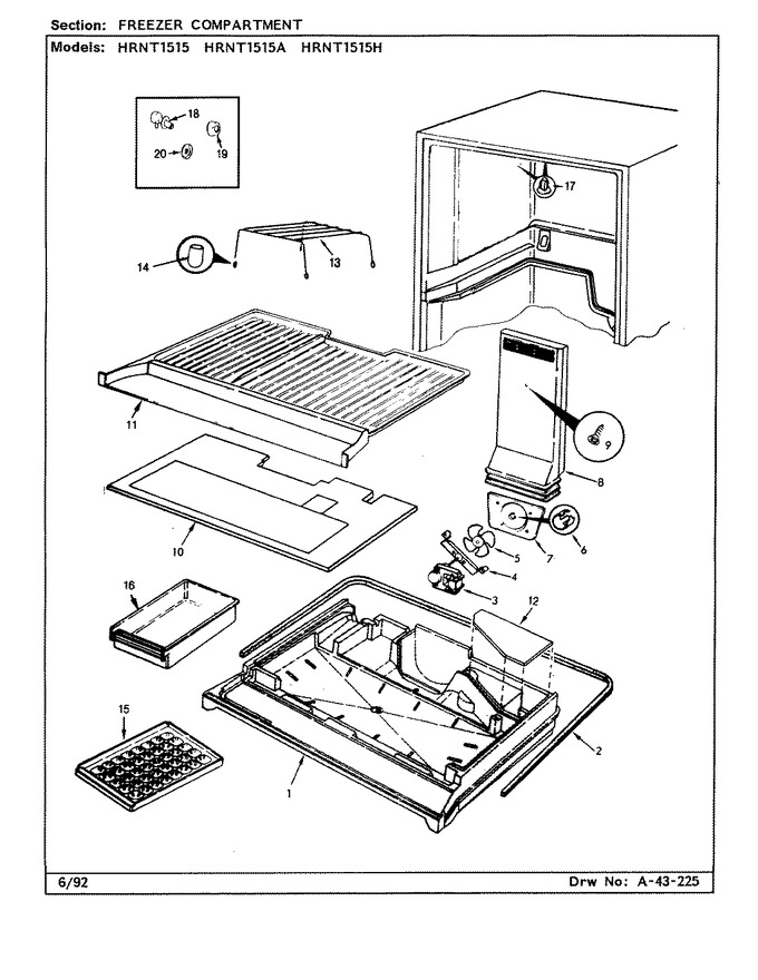 Diagram for HRNT1515H (BOM: BF11F)