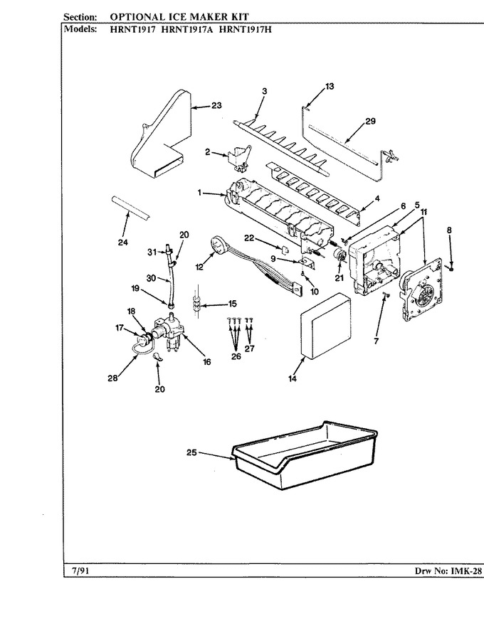 Diagram for HRNT1917A (BOM: BF55A)