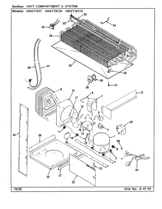 Diagram for HRNT1917H (BOM: CL53A)