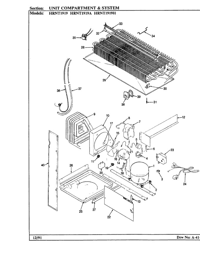 Diagram for HRNT1919A (BOM: BF60A)