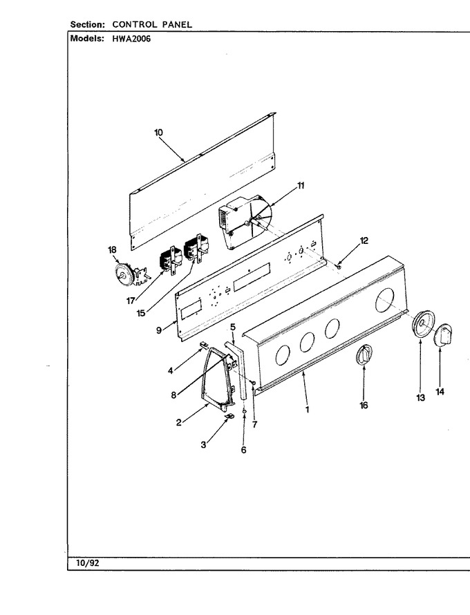 Diagram for HWA2006W