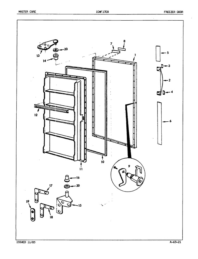 Diagram for ICNF17E8 (BOM: EY41B)
