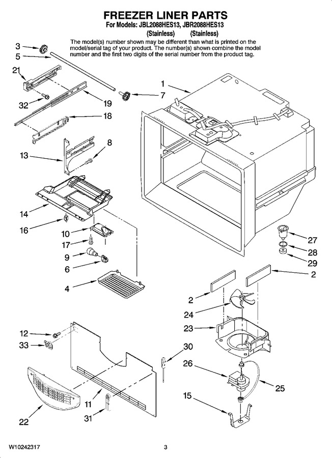 Diagram for JBL2088HES13