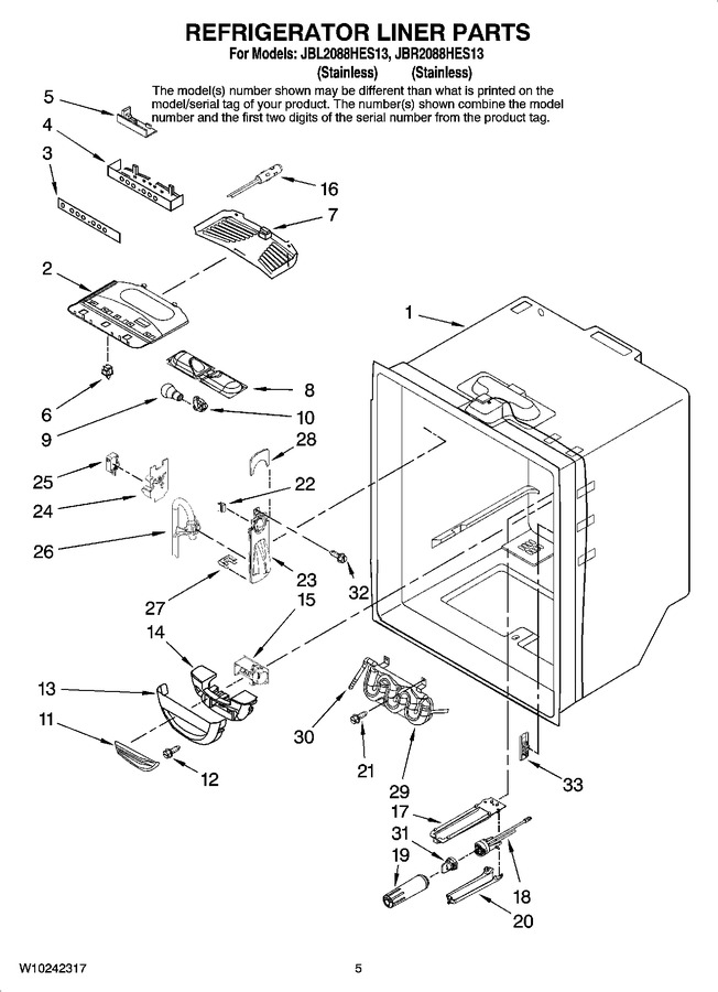 Diagram for JBL2088HES13