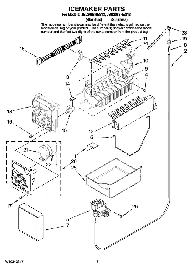 Diagram for JBL2088HES13