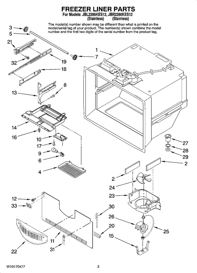 Diagram for JBR2286KES12