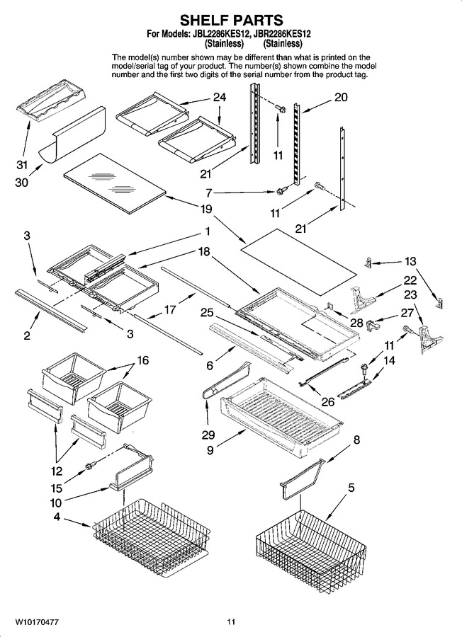Diagram for JBR2286KES12