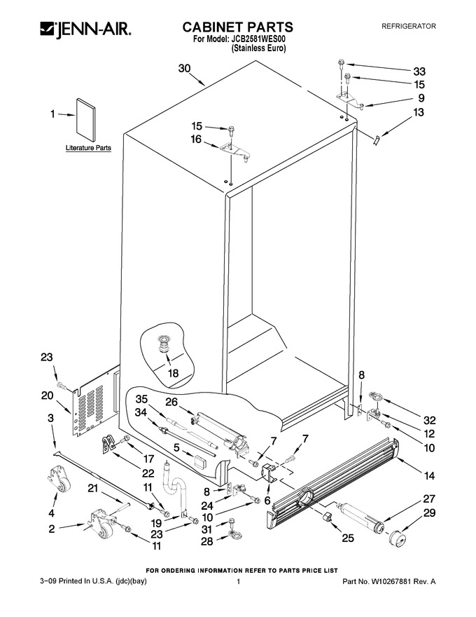Diagram for JCB2581WES00