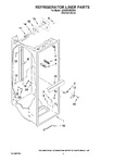 Diagram for 02 - Refrigerator Liner Parts