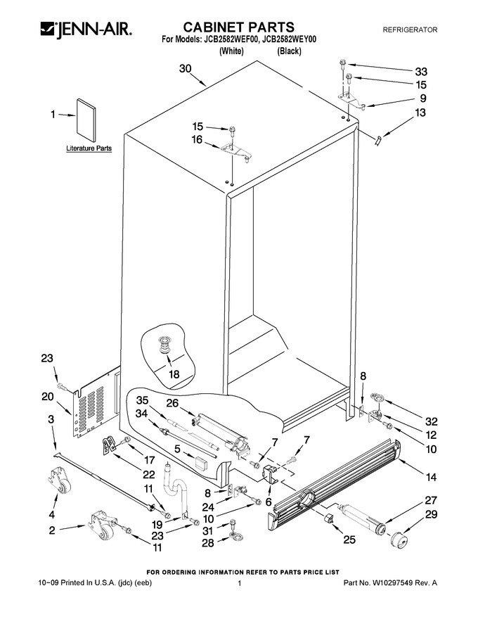 Diagram for JCB2582WEF00