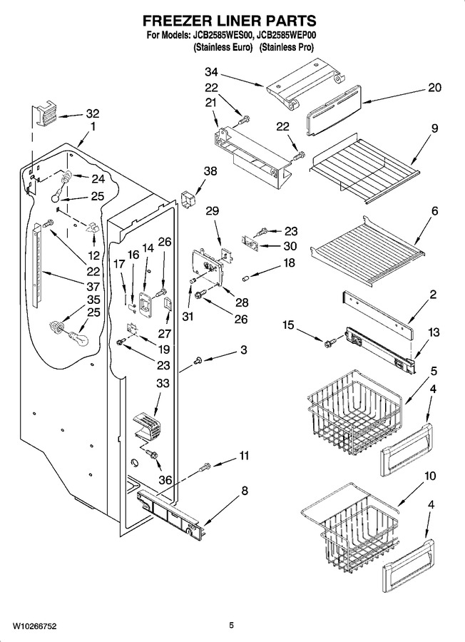 Diagram for JCB2585WES00
