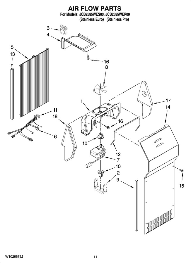 Diagram for JCB2585WEP00