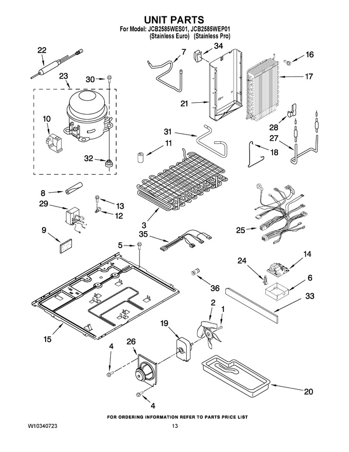 Diagram for JCB2585WES01