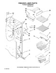 Diagram for 04 - Freezer Liner Parts