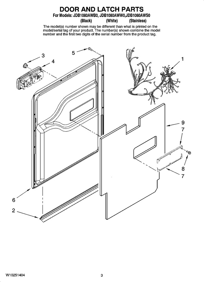 Diagram for JDB1080AWW0