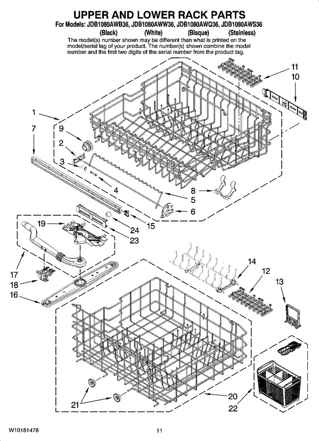 Diagram for JDB1080AWW36