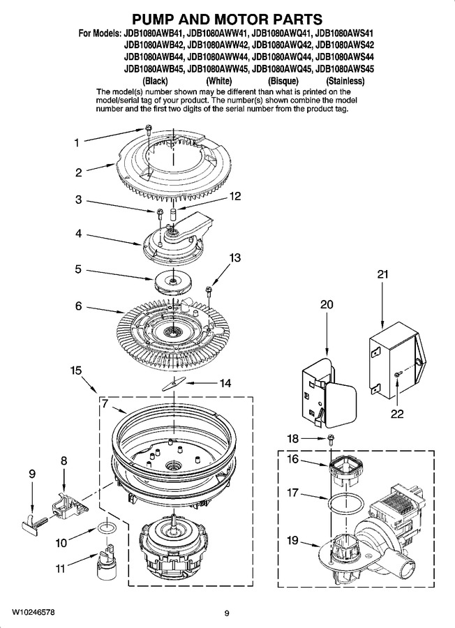 Diagram for JDB1080AWB45