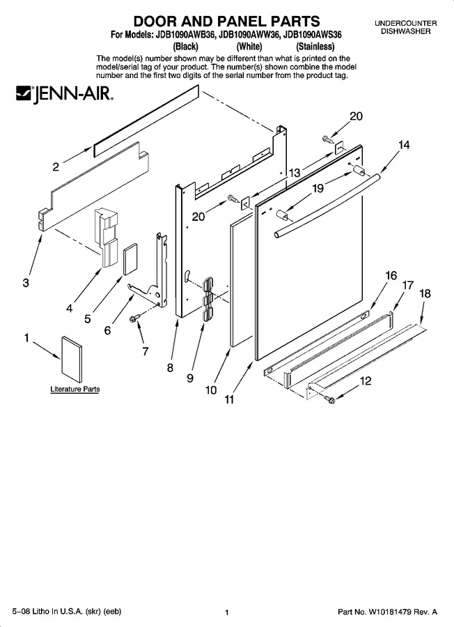 Diagram for JDB1090AWB36