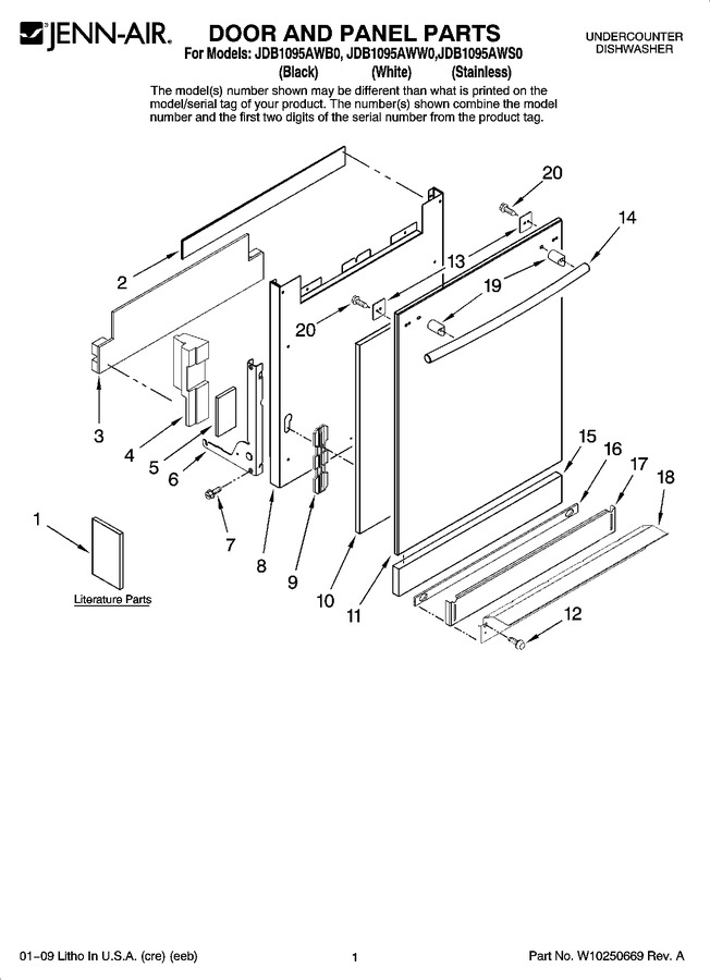 Diagram for JDB1095AWB0