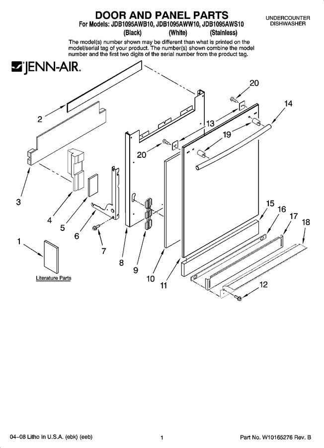 Diagram for JDB1095AWS10