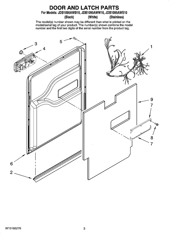 Diagram for JDB1095AWS10