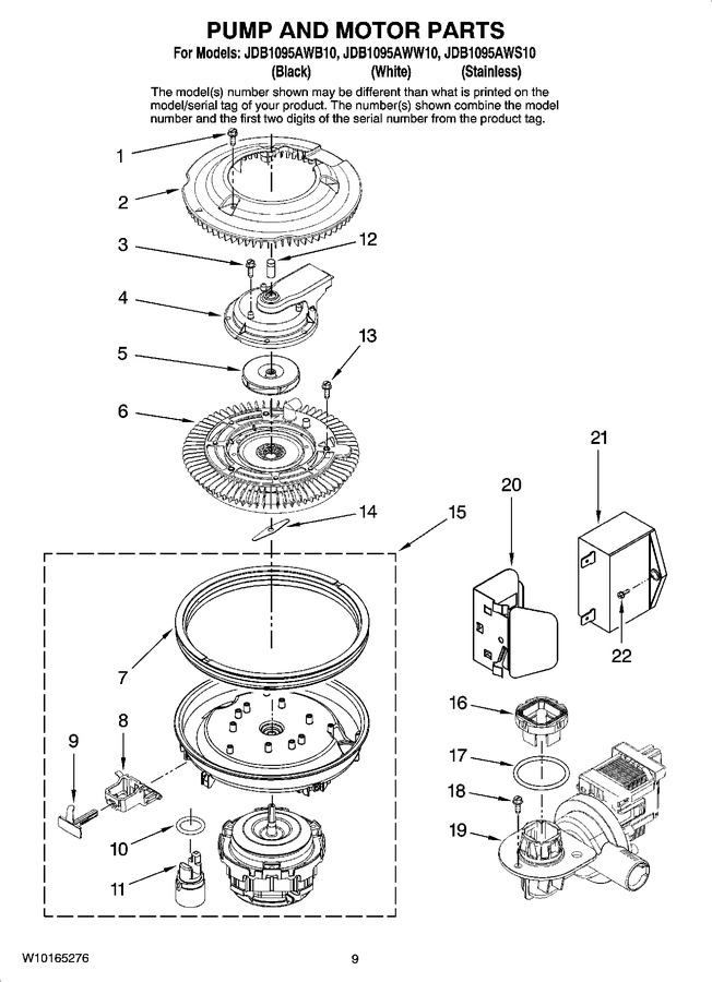 Diagram for JDB1095AWS10