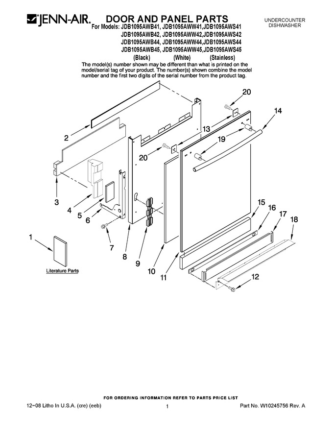 Diagram for JDB1095AWS41