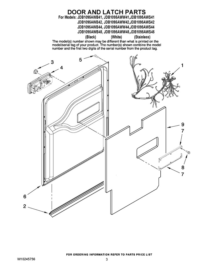 Diagram for JDB1095AWW44