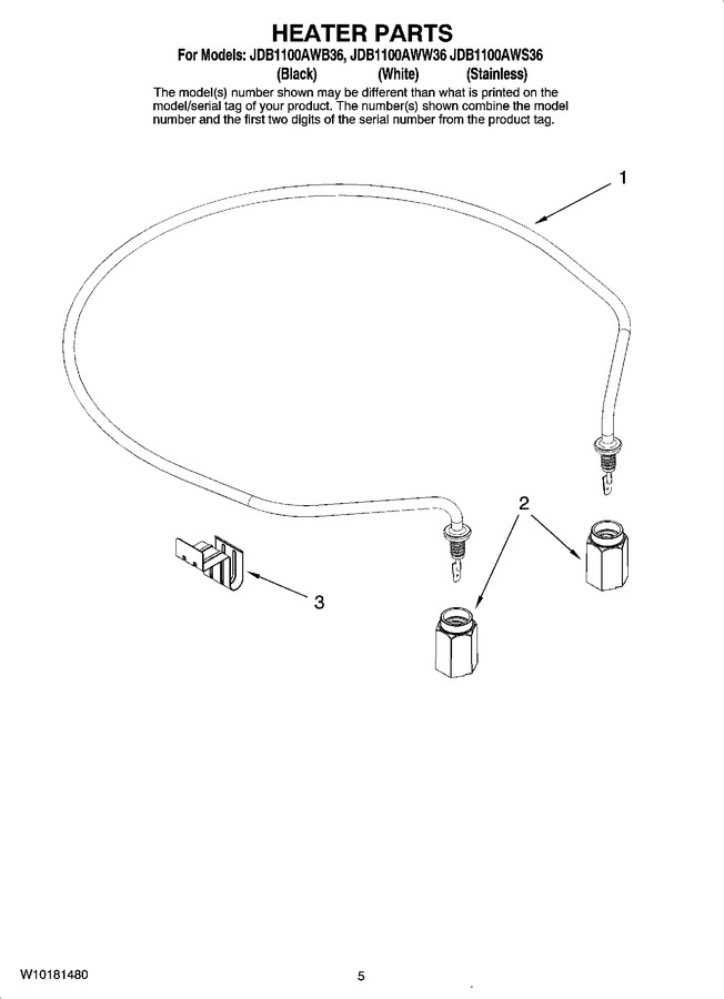 Diagram for JDB1100AWS36
