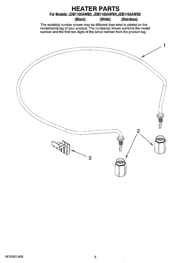 Diagram for JDB1105AWB0