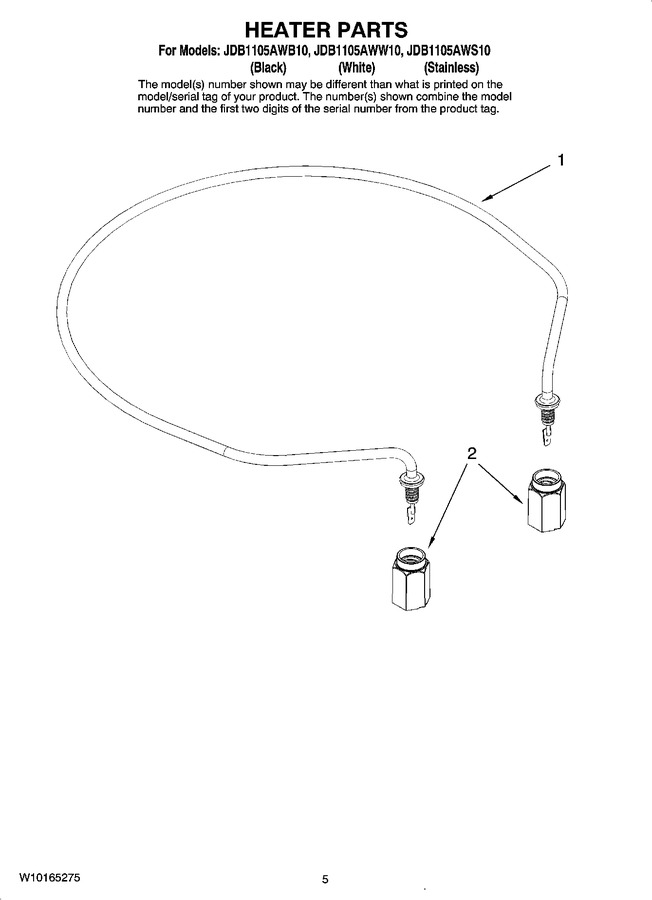 Diagram for JDB1105AWW10