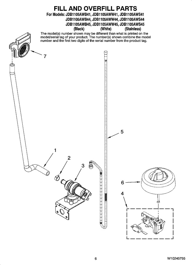 Diagram for JDB1105AWB45