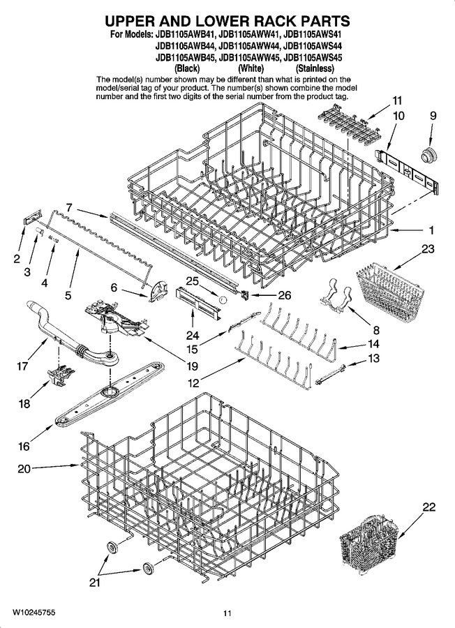 Diagram for JDB1105AWB45