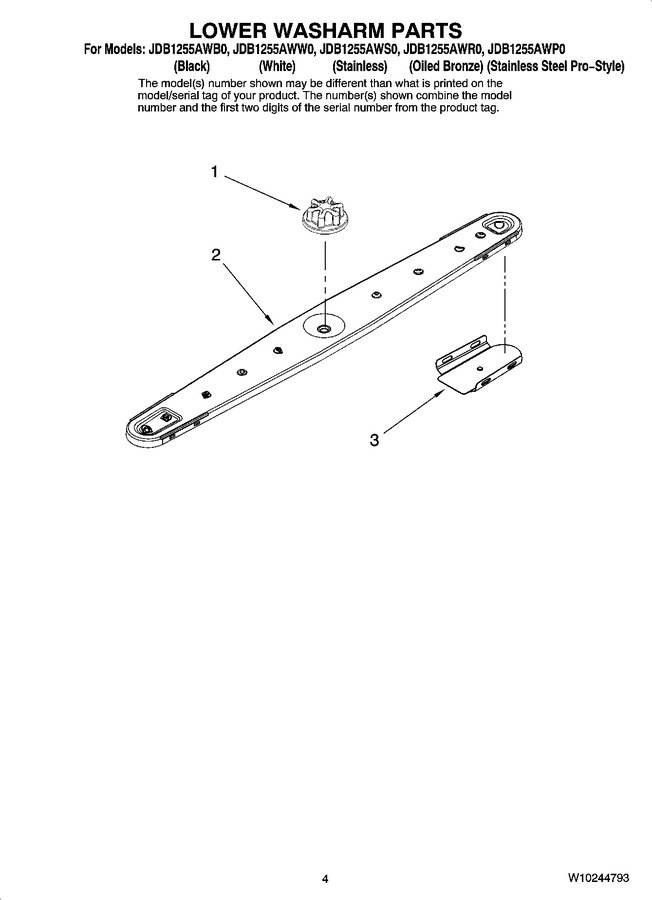 Diagram for JDB1255AWP0