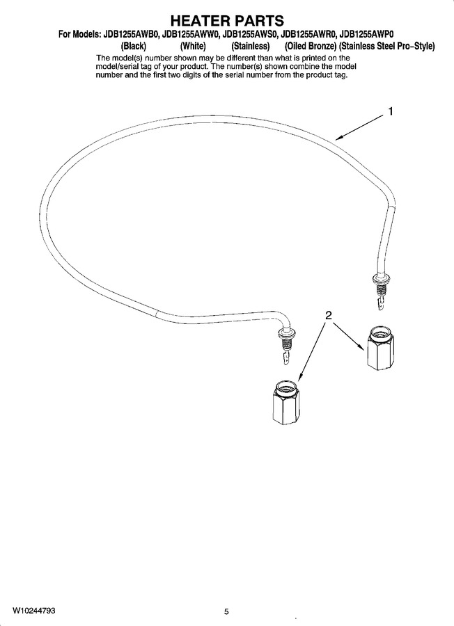 Diagram for JDB1255AWS0