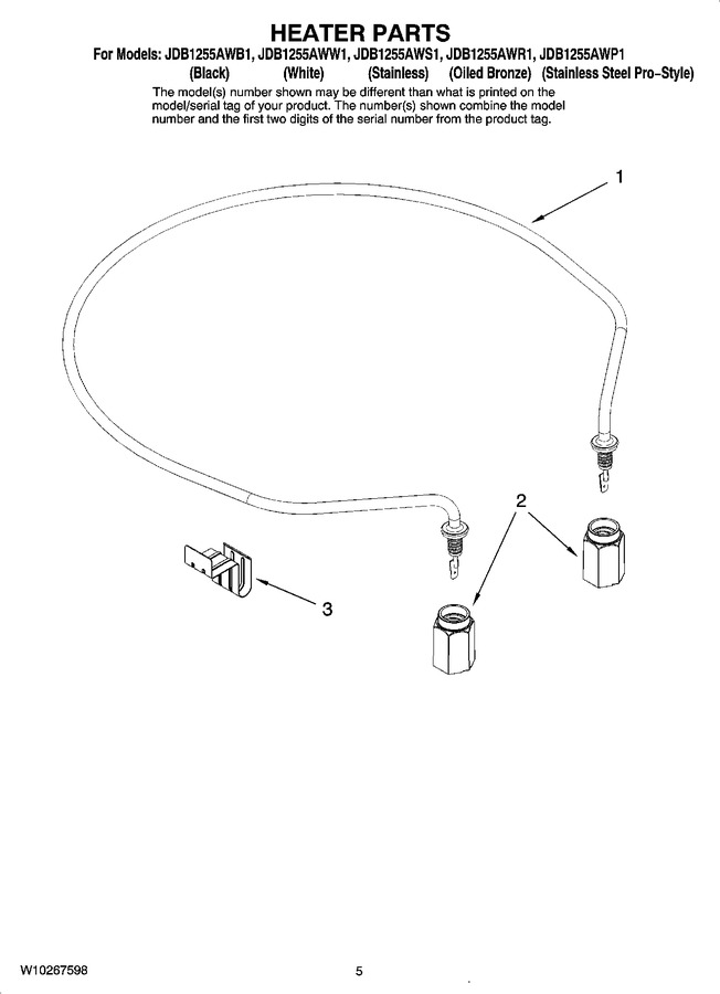 Diagram for JDB1255AWP1