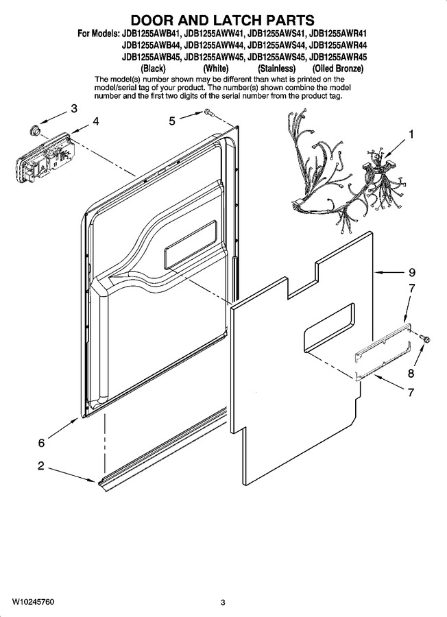 Diagram for JDB1255AWS44