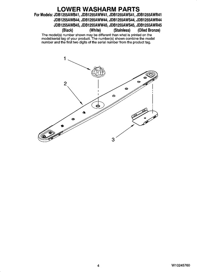 Diagram for JDB1255AWS45