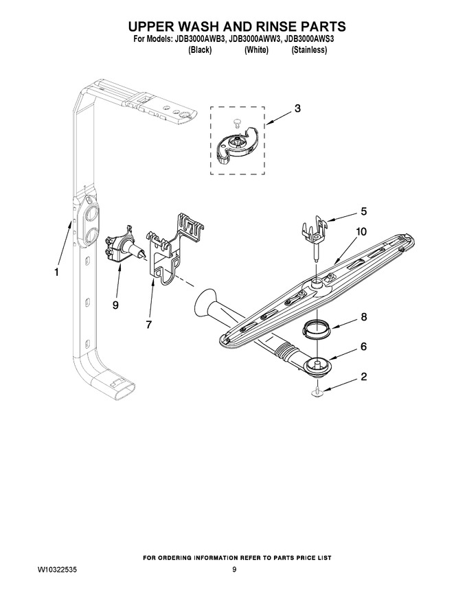 Diagram for JDB3000AWW3