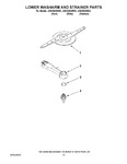 Diagram for 11 - Lower Washarm And Strainer Parts