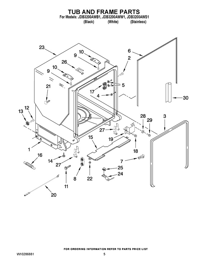 Diagram for JDB3200AWB1