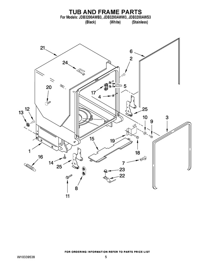 Diagram for JDB3200AWW3