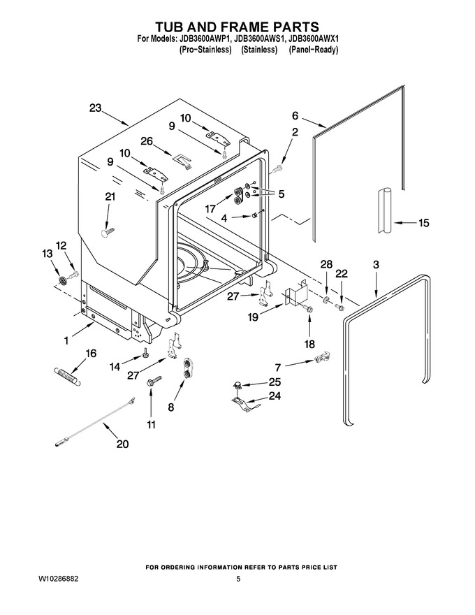 Diagram for JDB3600AWP1