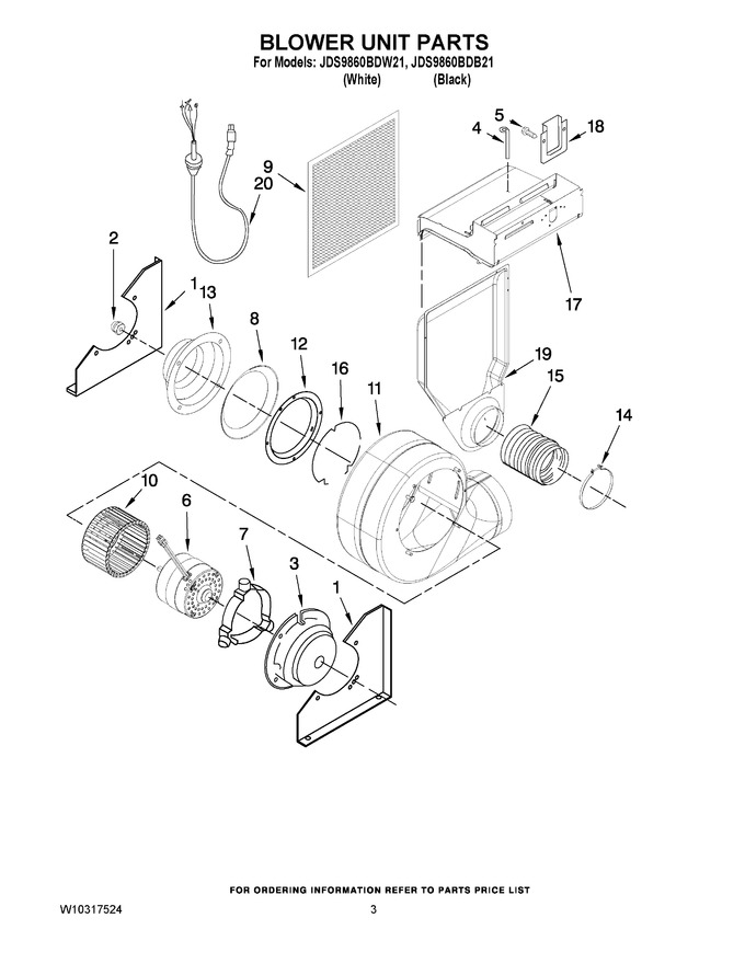 Diagram for JDS9860BDW21