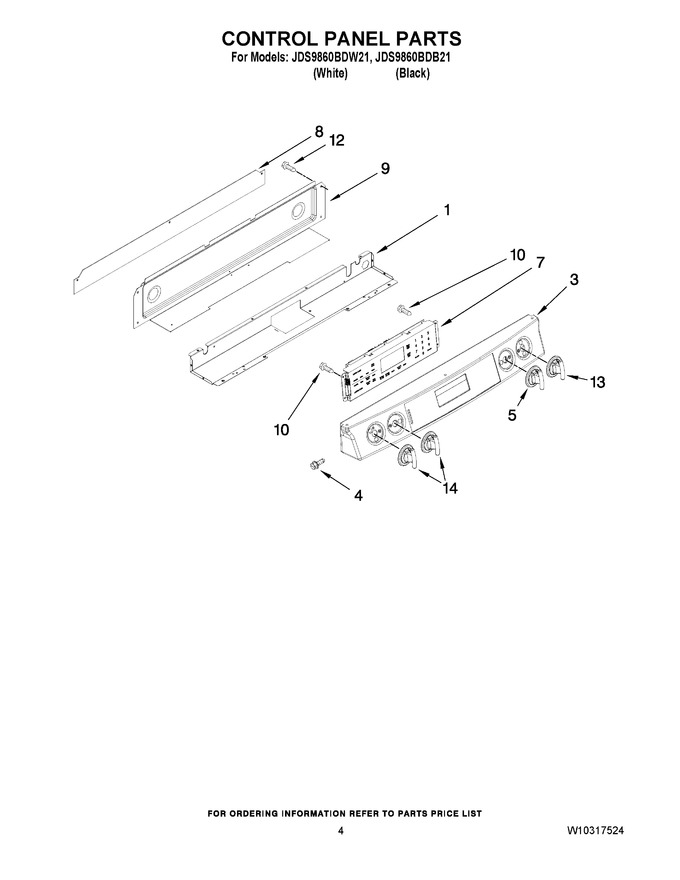 Diagram for JDS9860BDW21