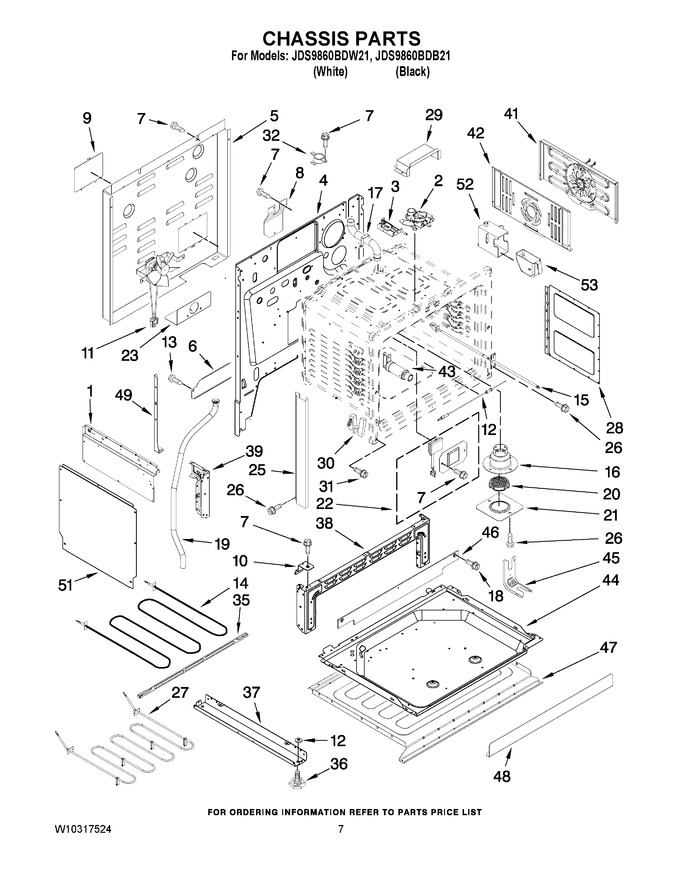 Diagram for JDS9860BDW21