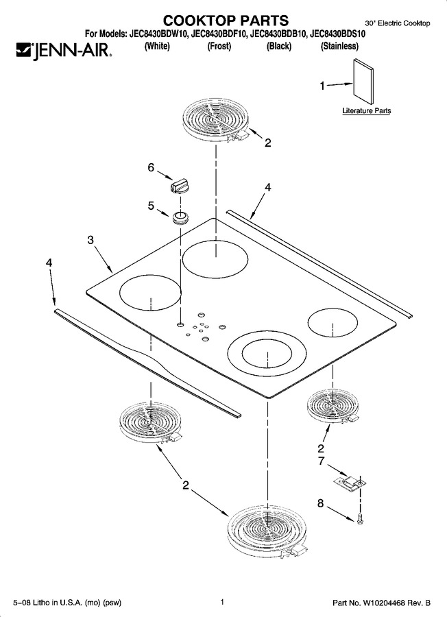 Diagram for JEC8430BDW10