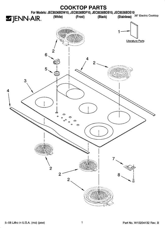 Diagram for JEC8536BDF10